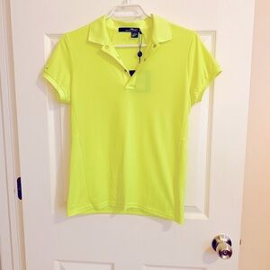 RLX Ralph Lauren Women's Neon Green Polo Shirt size S